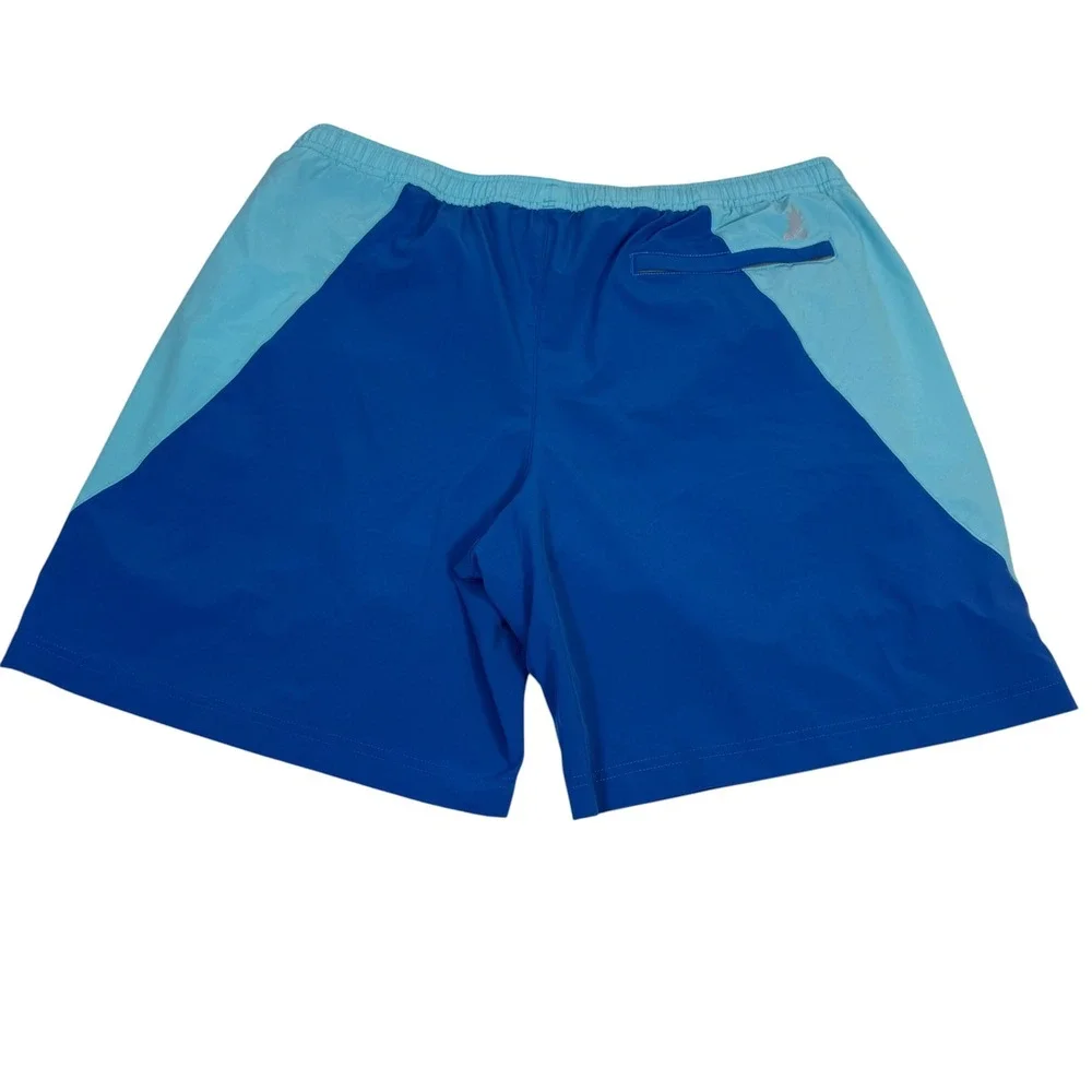 Chubbies Mens Blue Colorblock 7 Inch‎ Inseam Swim Trunks XL